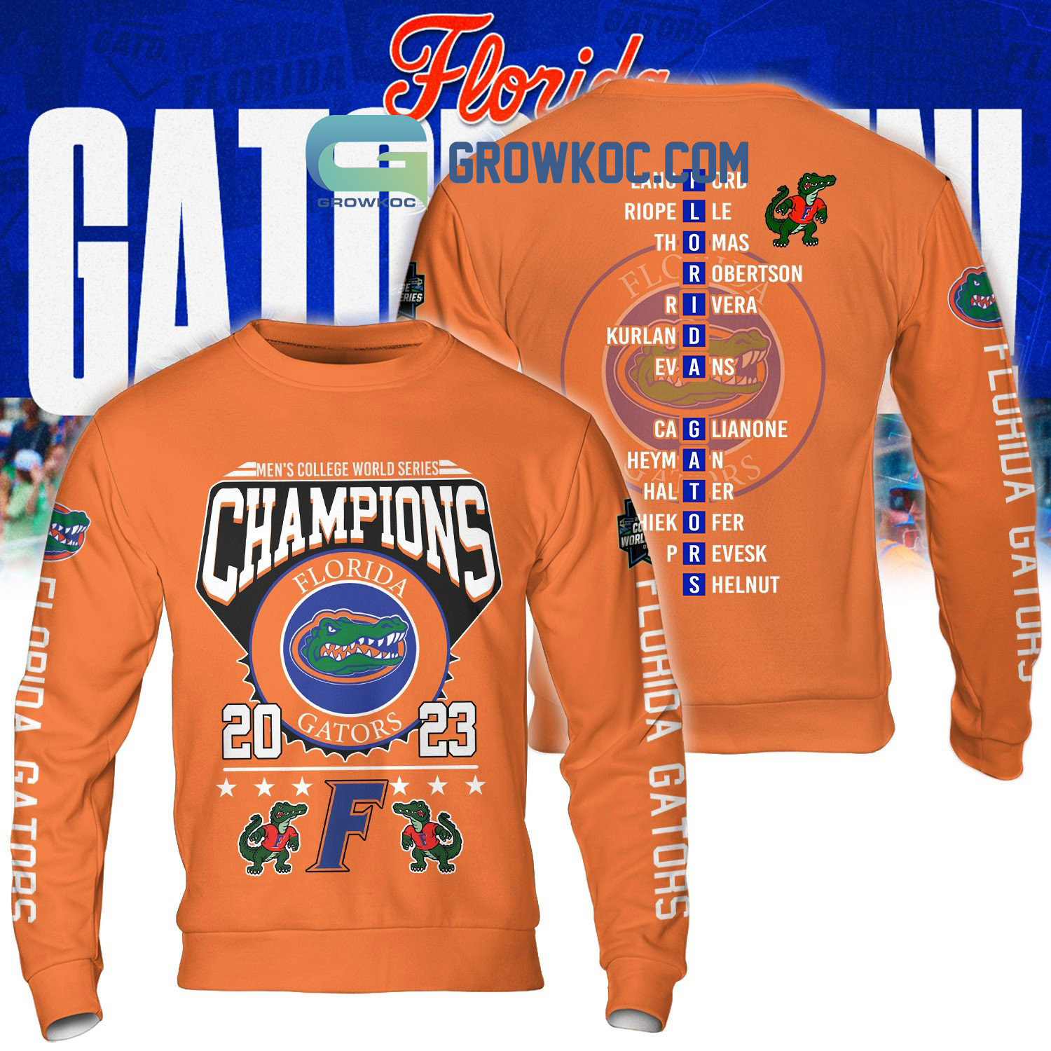 Men's College World Series Champions 2023 Florida Gators Hoodie T Shirt