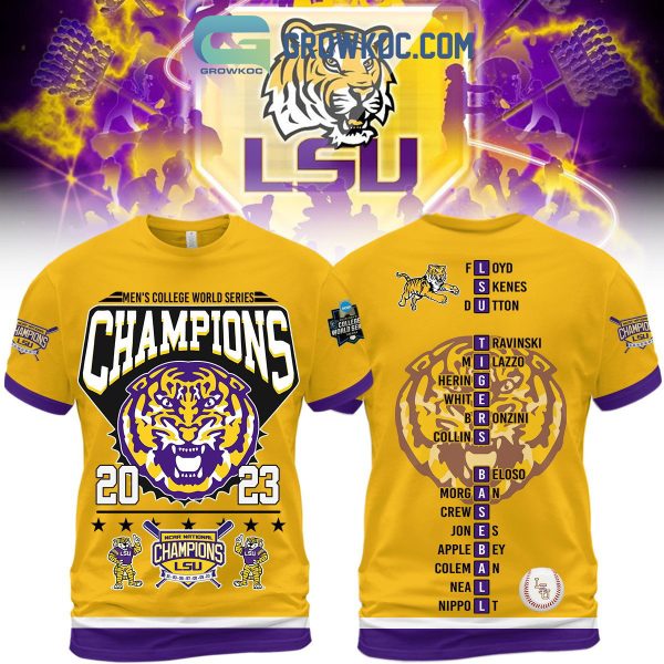 Men’s College World Series Champions 2023 LSU Tigers Hoodie T Shirt
