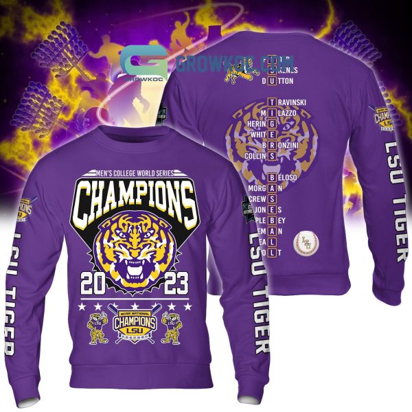 Men’s College World Series Champions 2023 LSU Tigers Hoodie T Shirt