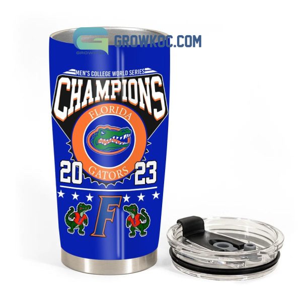 Men’s College World Series Champions Florida Gators 2023 Blue Design Tumbler