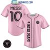 Inter Miami XBTO Lionel Messi 10 Pink Design Baseball Jersey