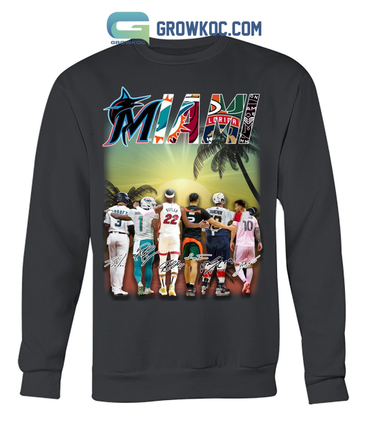 Miami Heat Dolphins Hurricanes Panthers Inter Miami Marlins T