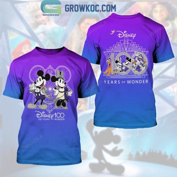 Mickey Minnie Disney 100 Years Of Wonder Hoodie T Shirt