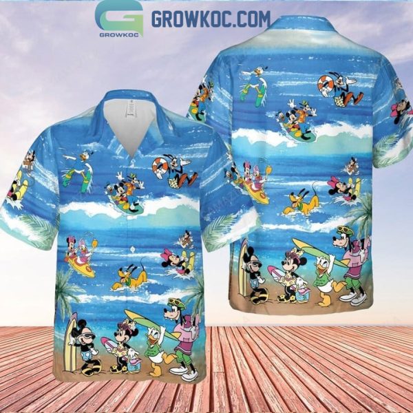 Mickey Minnie Donal Duck Goofy Hawaiian Shirt