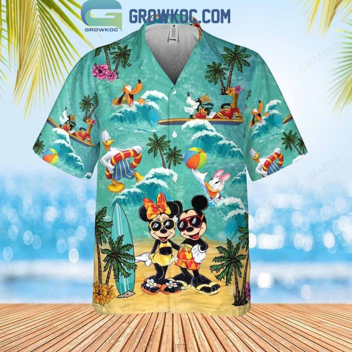 Mickey Mouse Walt Disney Pirates King Hawaiian Shirt - Growkoc