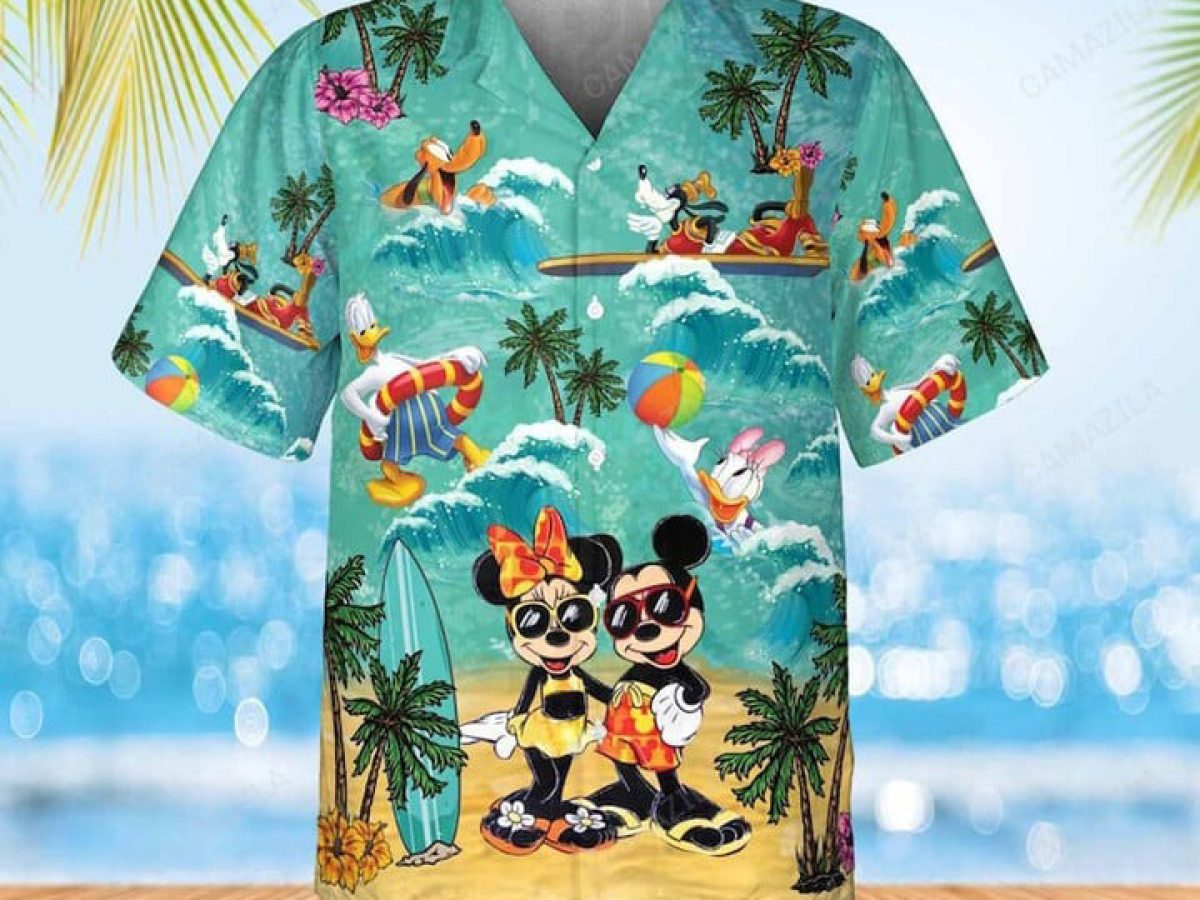 Boston Red Sox Minnie Mouse Hawaii Shirt Summer Button Up Shirt