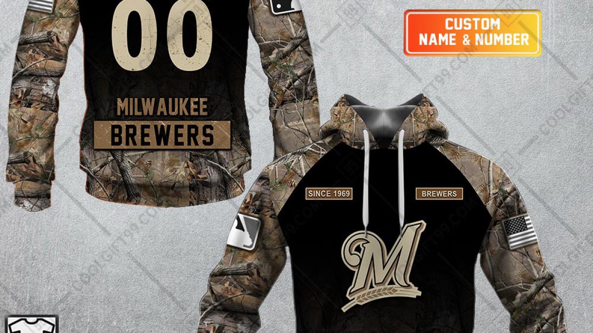 MLB Milwaukee Brewers Custom Name Number Mix Jersey Sweatshirt