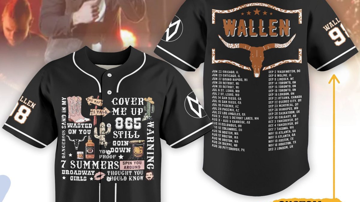 Morgan Wallen Cover Me Up World Tour 2023 Personalized Baseball Jersey -  Growkoc