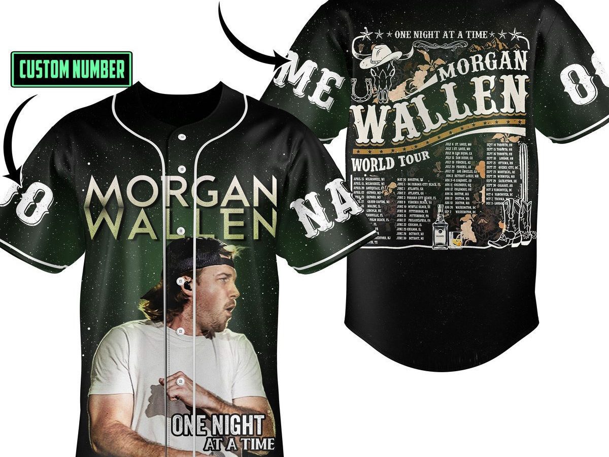 Morgan Wallen One Night At A Time World Tour Personalized Baseball Jersey -  Growkoc