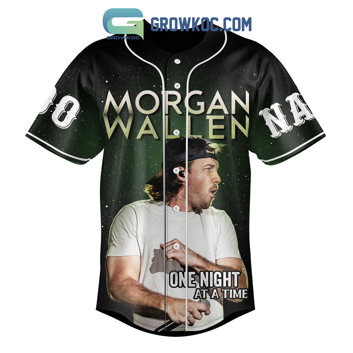 Morgan Wallen One Night At A Time World Tour Personalized Baseball Jersey