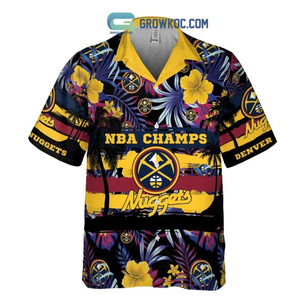 NBA Champs Denver Nuggets Flowers Hawaiian Shirt