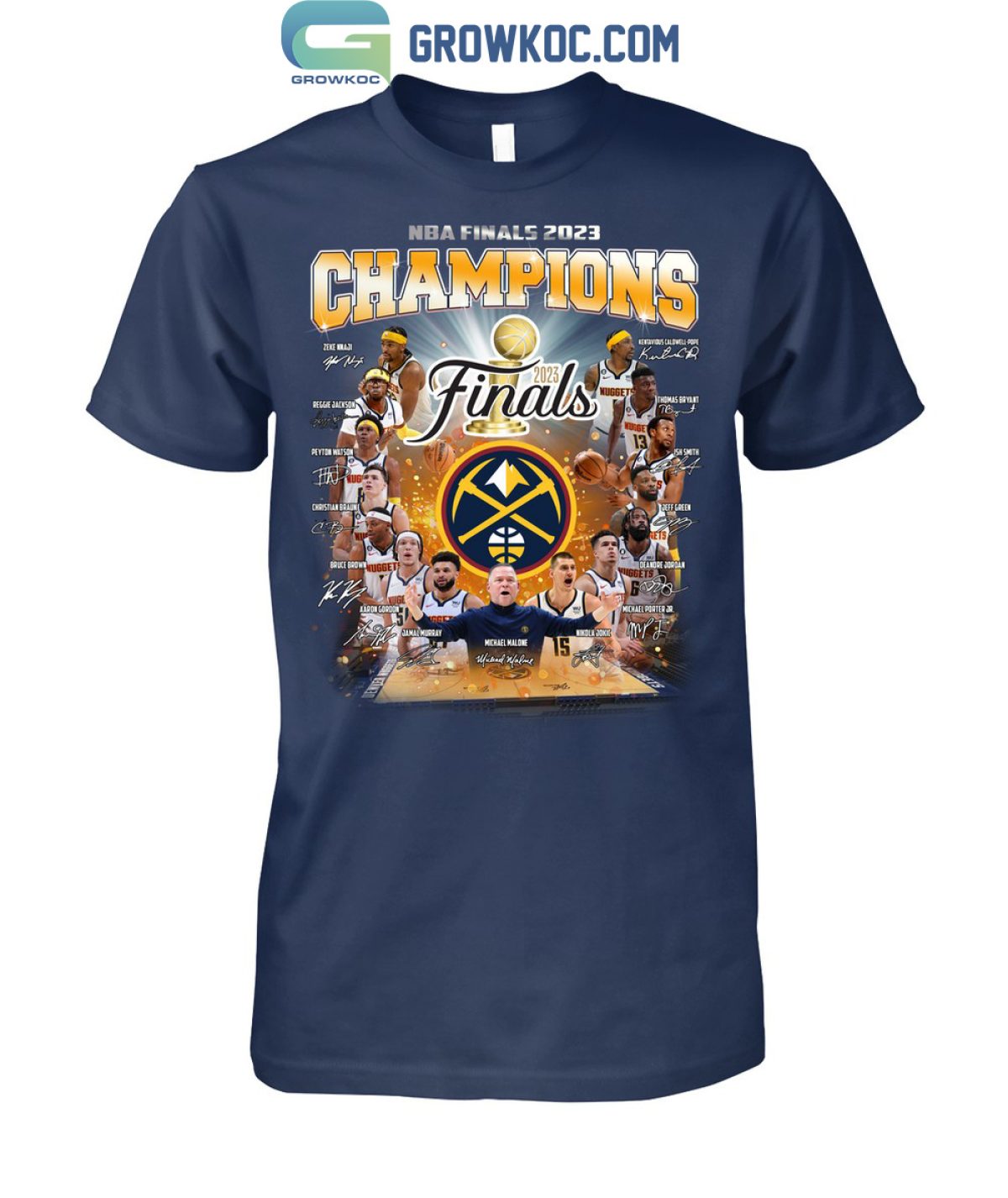 Denver Nuggets NBA Champions T Shirt - Jolly Family Gifts