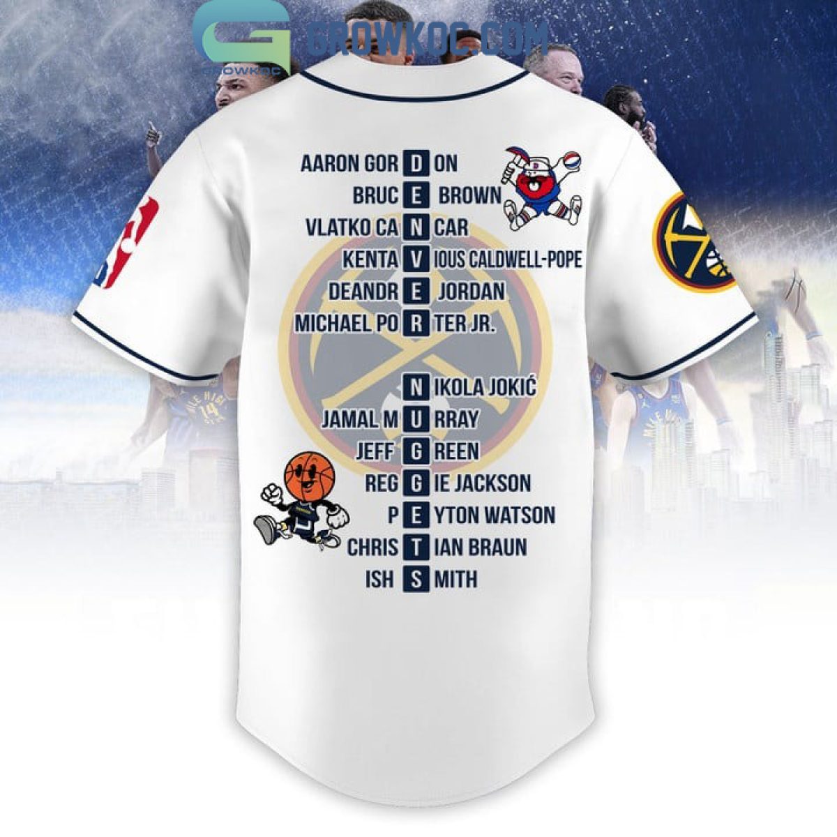 Denver Nuggets Finals Champions City Of Champions 2023 Blue Design Baseball  Jersey - Growkoc