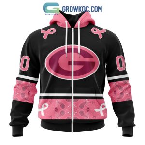 NFL Green Bay Packers Personalized Special Design Paisley Design We Wear Pink Breast Cancer Hoodie T Shirt