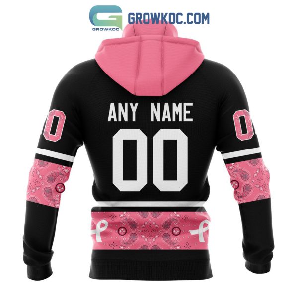 NFL Pittsburgh Steelers Personalized Special Design Paisley Design We Wear Pink Breast Cancer Hoodie T Shirt