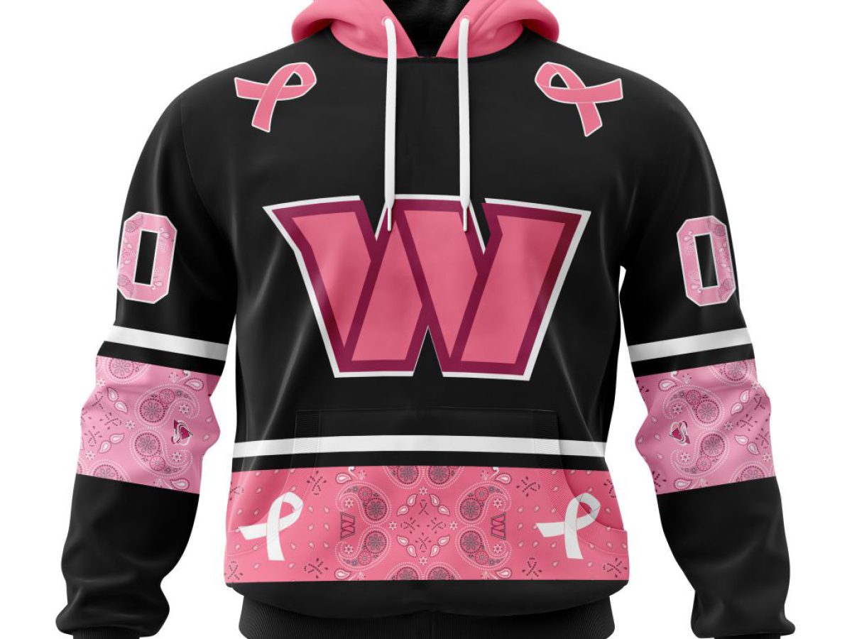 NFL Washington Football Team Personalized Special Design Paisley Design We  Wear Pink Breast Cancer Hoodie T Shirt - Growkoc