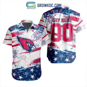 NFL Arizona Cardinals Special Design For Independence Day 4th Of July Hawaiian Shirt
