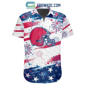 NFL Cleveland Browns Special Design For Independence Day 4th Of July Hawaiian Shirt