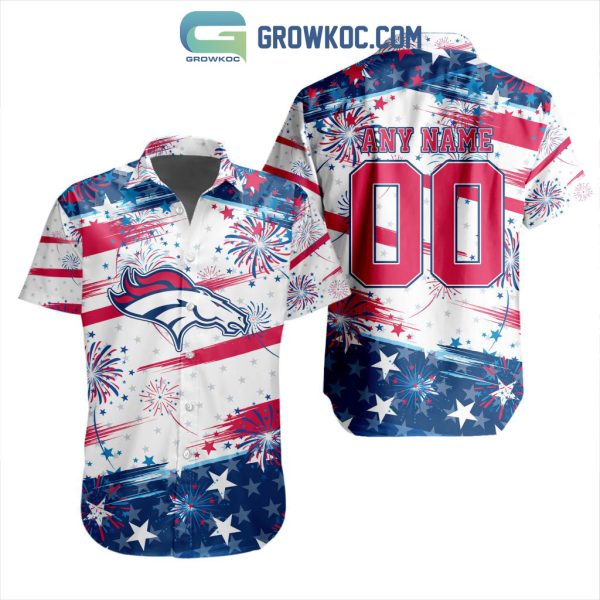 NFL Denver Broncos Special Design For Independence Day 4th Of July Hawaiian Shirt