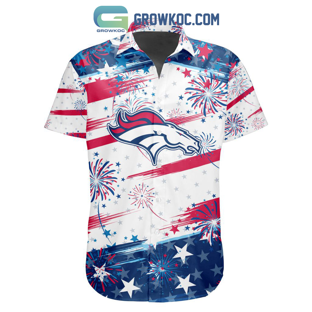 Denver Broncos American Flag Polo Shirt - T-shirts Low Price