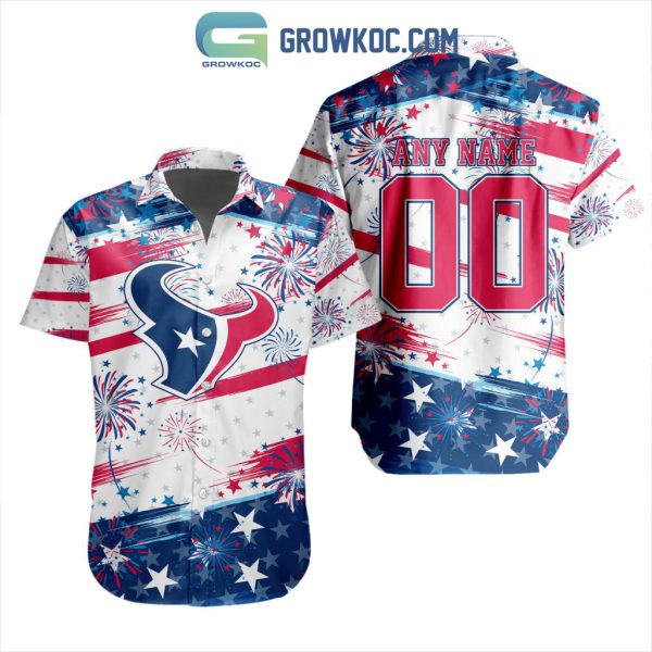 NFL Houston Texans Special Design For Independence Day 4th Of July Hawaiian Shirt