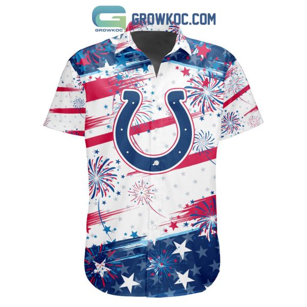 NFL Indianapolis Colts Special Design For Independence Day 4th Of July Hawaiian Shirt