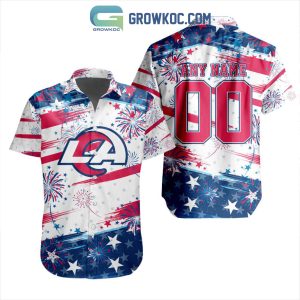 NFL Los Angeles Rams Special Design For Independence Day 4th Of July Hawaiian Shirt