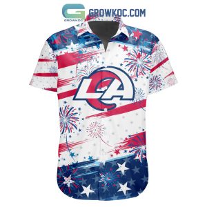 NFL Los Angeles Rams Special Design For Independence Day 4th Of July Hawaiian Shirt