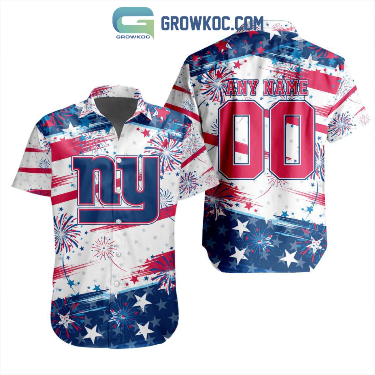 NEW York Giants NFL 3D All Over Printed Hawaiian Shirt, Short