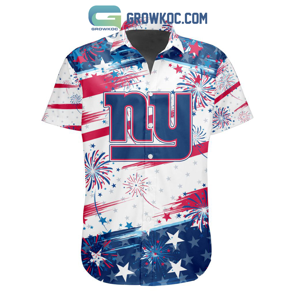 NFL New York Giants Special Design For Independence Day 4th Of July Hawaiian Shirt