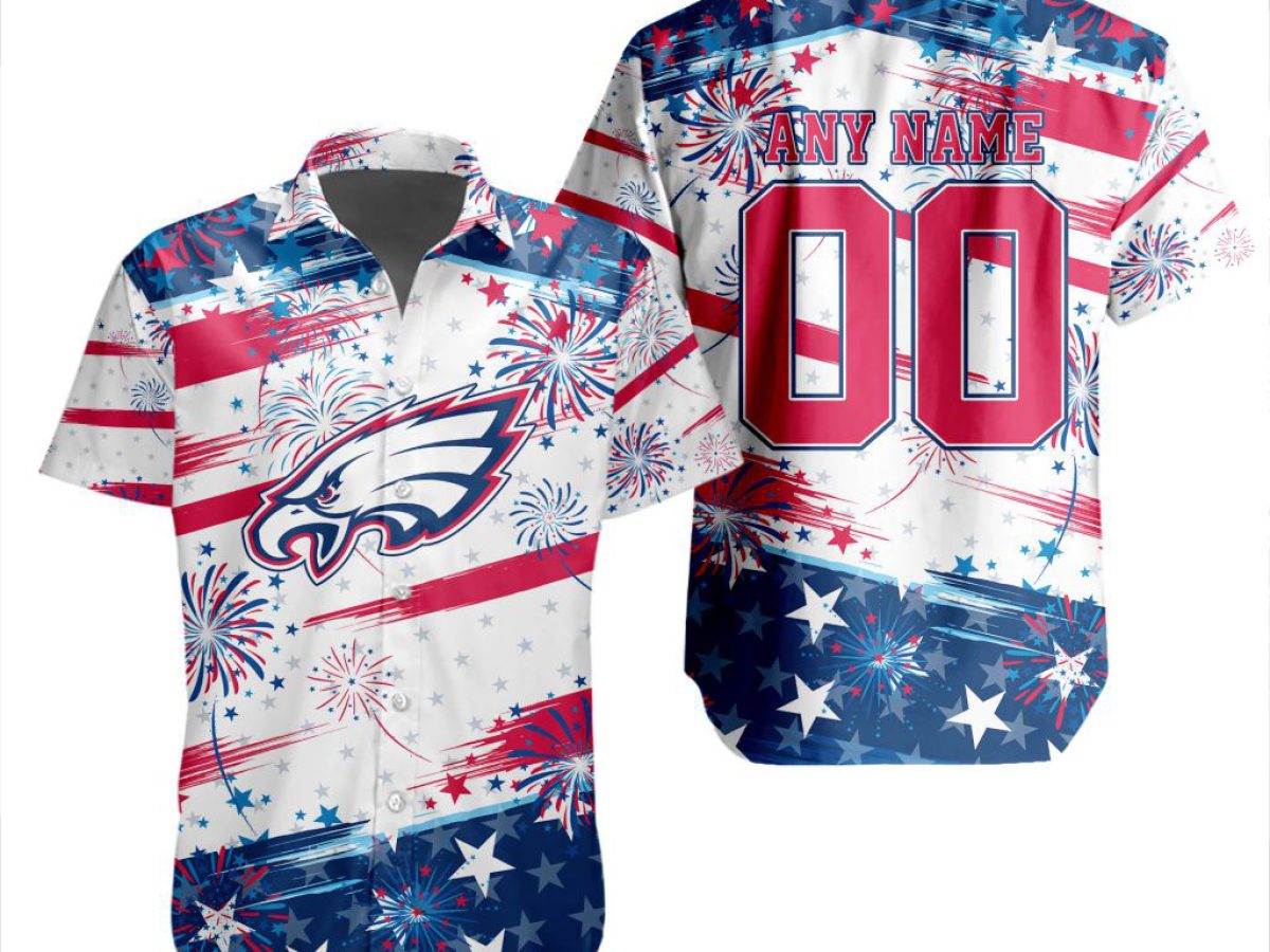 Philadelphia Eagles NFL Hawaiian Shirt Graphic Tropical Pattern New Trend  Summer For NFL Football Fans