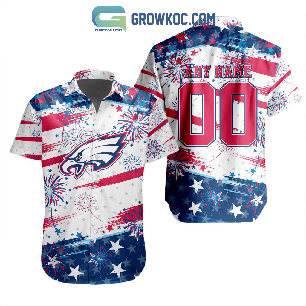 NFL Philadelphia Eagles Special Design For Independence Day 4th Of July Hawaiian Shirt
