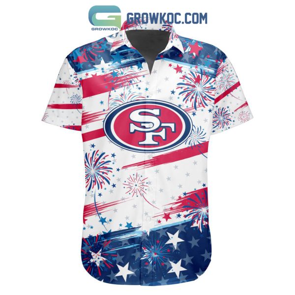 NFL San Francisco 49ers Special Design For Independence Day 4th Of July Hawaiian Shirt