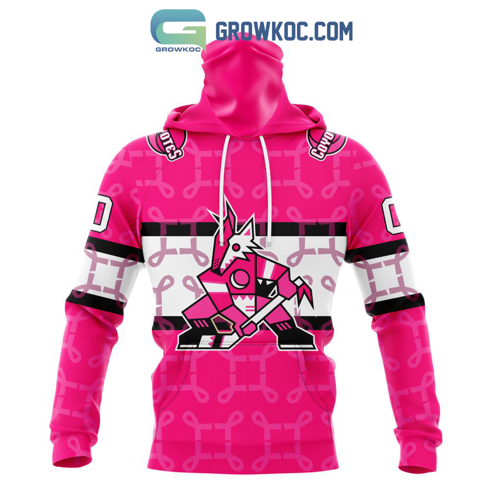 NHL Arizona Coyotes Personalized Special Design I Pink I Can In October We Wear Pink Breast Cancer Hoodie T Shirt