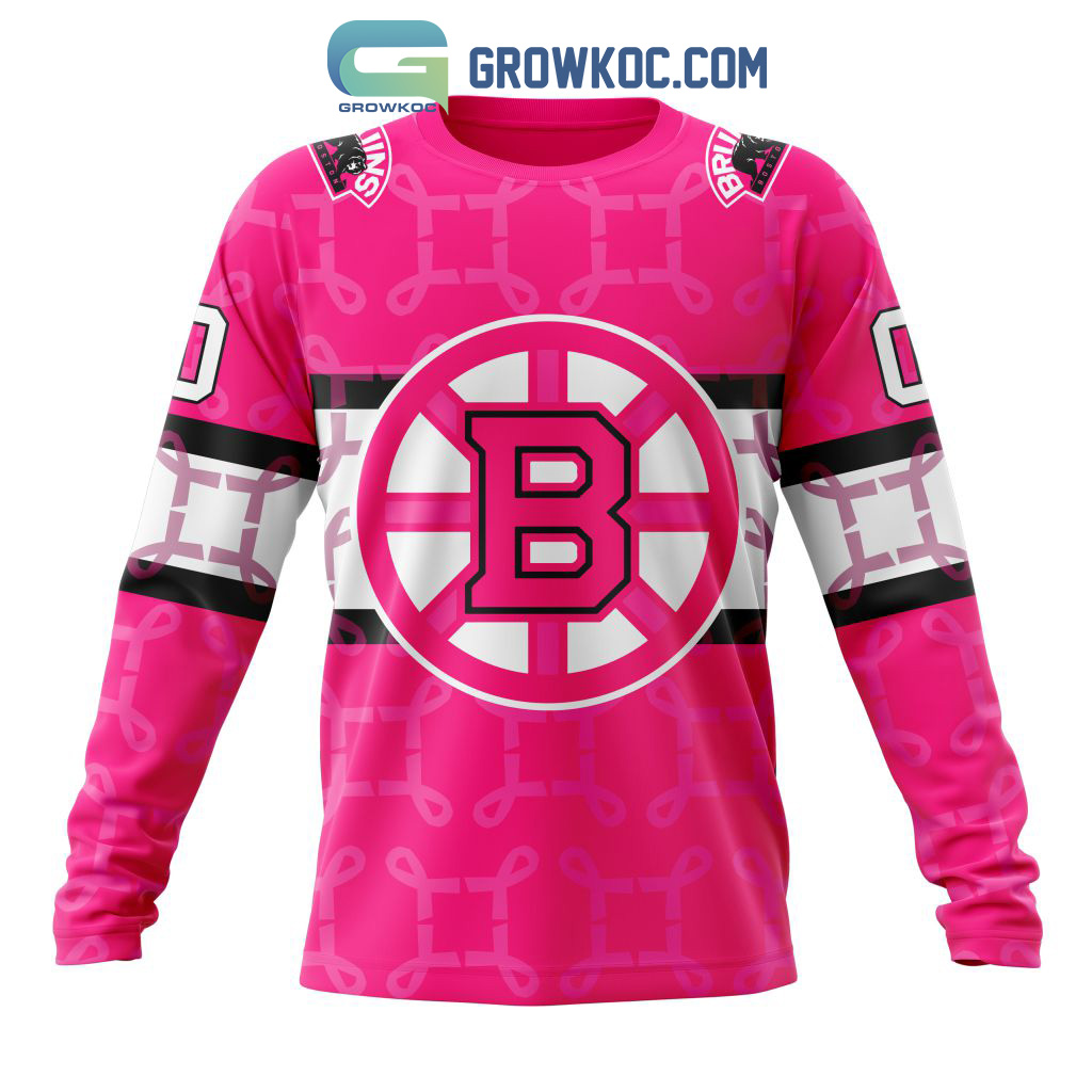 The best selling] NHL Boston Bruins Design I Pink I Can Fearless Again  Breast Cancer Full Printing Shirt