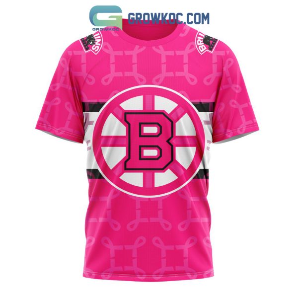 NHL Boston Bruins Personalized Special Design I Pink I Can In October We Wear Pink Breast Cancer Hoodie T Shirt