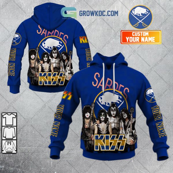 NHL Buffalo Sabres Personalized Collab With Kiss Band Hoodie T Shirt