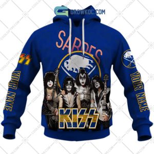 NHL Buffalo Sabres Personalized Collab With Kiss Band Hoodie T Shirt