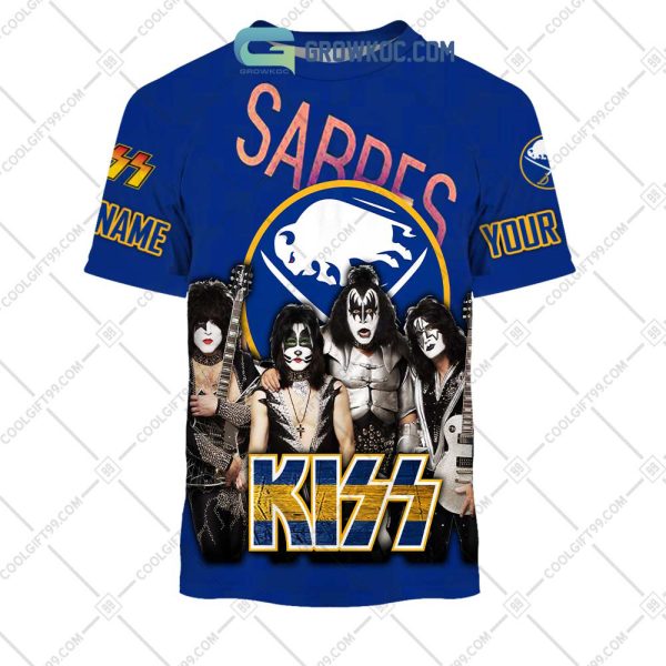 NHL Buffalo Sabres Personalized Collab With Kiss Band Hoodie T Shirt