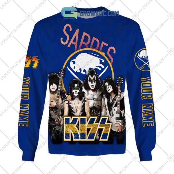 NHL Buffalo Sabres Personalized Collab With Kiss Band Hoodie T Shirt