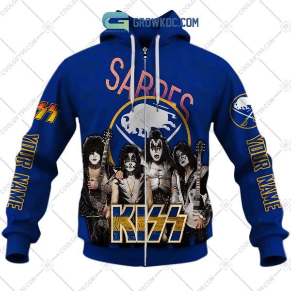 NHL Buffalo Sabres Personalized Collab With Kiss Band Hoodie T Shirt