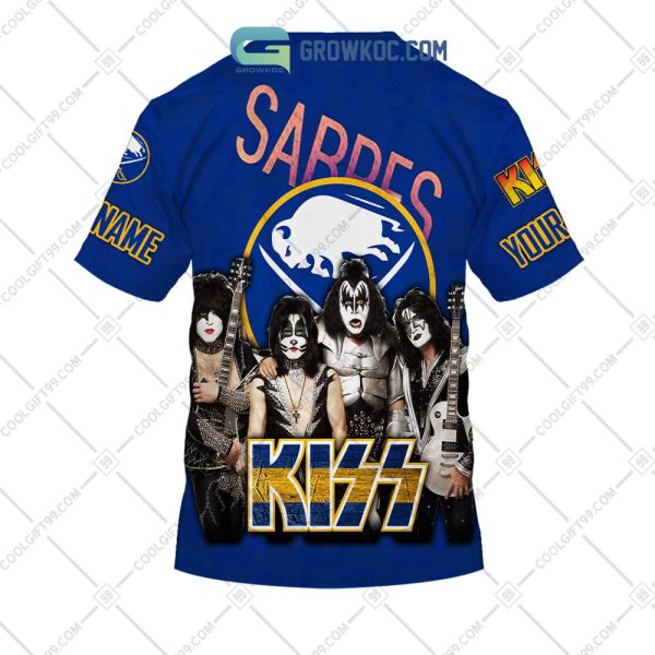 NHL Buffalo Sabres Personalized Collab With Kiss Band Hoodie T Shirt