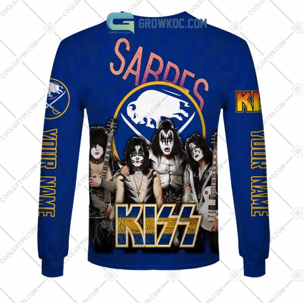 NHL Buffalo Sabres Personalized Collab With Kiss Band Hoodie T Shirt