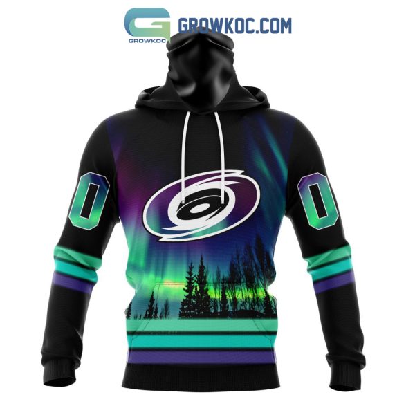 NHL Carolina Hurricanes Personalized Special Design With Northern Lights Hoodie T Shirt
