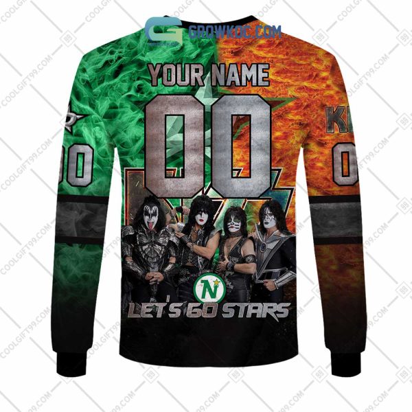 NHL Dallas Stars Personalized Let’s Go With Kiss Band Hoodie T Shirt