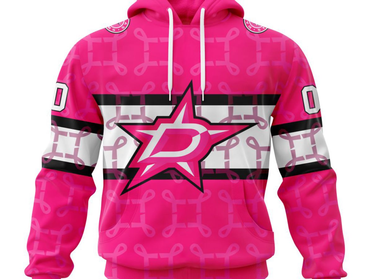 NHL Dallas Stars Personalized Special Design I Pink I Can In October We  Wear Pink Breast Cancer Hoodie T Shirt - Growkoc