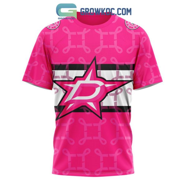 NHL Dallas Stars Personalized Special Design I Pink I Can In October We Wear Pink Breast Cancer Hoodie T Shirt