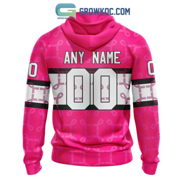 NHL Edmonton Oilers Personalized Special Design I Pink I Can In October We Wear Pink Breast Cancer Hoodie T Shirt