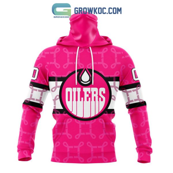 NHL Edmonton Oilers Personalized Special Design I Pink I Can In October We Wear Pink Breast Cancer Hoodie T Shirt