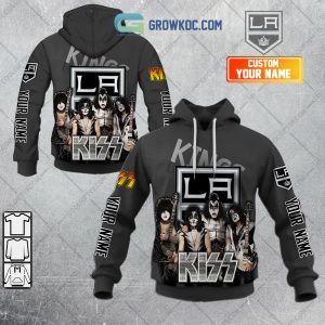 NHL Los Angeles Kings Personalized Collab With Kiss Band Hoodie T Shirt